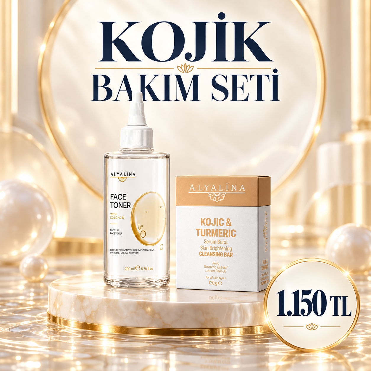 Kojic Acid Tonik<br>Kojic Acid Sabun<br>10 Ekim 23:59’a Kadar Geçerlidir.