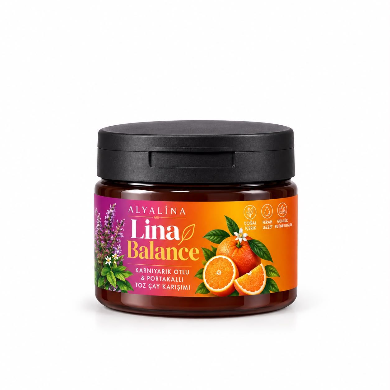 Lina Balance<BR>Karnıyarık Otu Portakallı Toz Çay Karışım<BR>100 gr